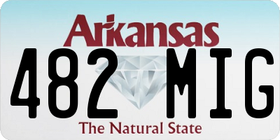 AR license plate 482MIG
