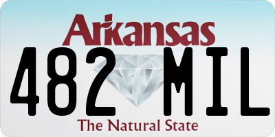 AR license plate 482MIL