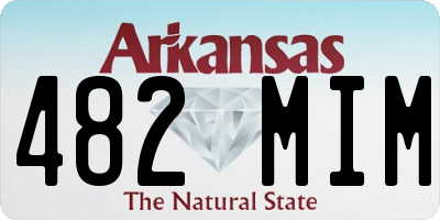 AR license plate 482MIM