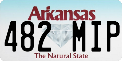 AR license plate 482MIP