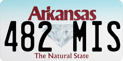 AR license plate 482MIS