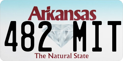AR license plate 482MIT