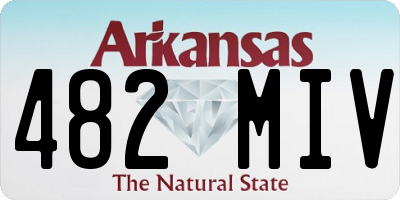 AR license plate 482MIV
