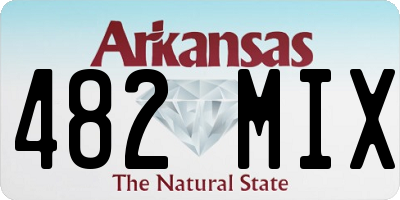 AR license plate 482MIX