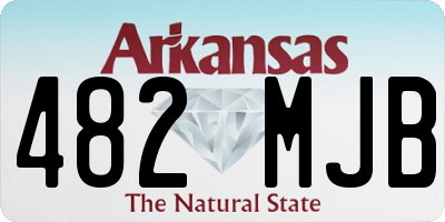 AR license plate 482MJB