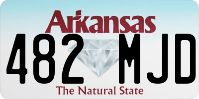 AR license plate 482MJD