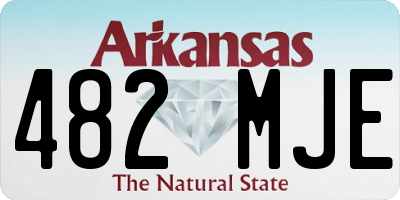 AR license plate 482MJE