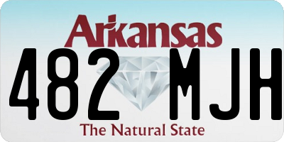 AR license plate 482MJH