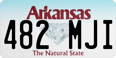 AR license plate 482MJI