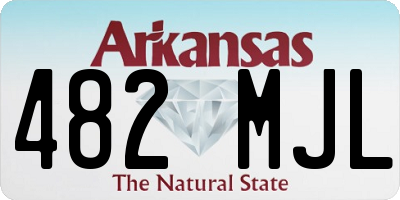 AR license plate 482MJL