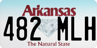 AR license plate 482MLH