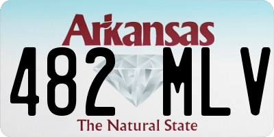 AR license plate 482MLV