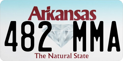 AR license plate 482MMA