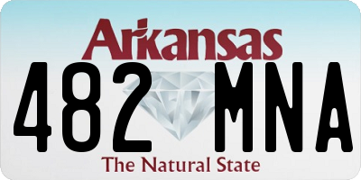 AR license plate 482MNA