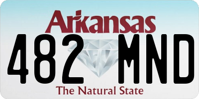 AR license plate 482MND
