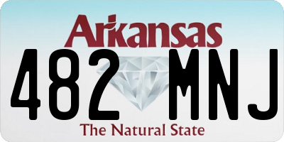 AR license plate 482MNJ