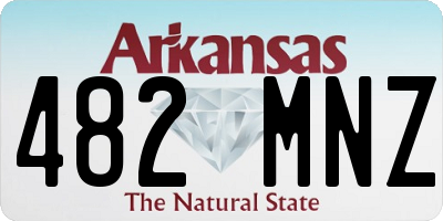 AR license plate 482MNZ