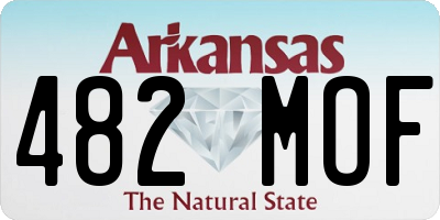 AR license plate 482MOF