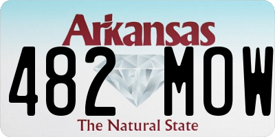 AR license plate 482MOW