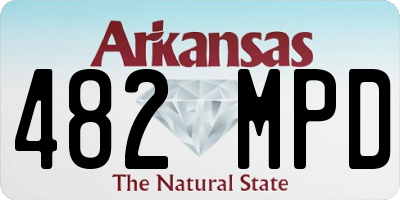 AR license plate 482MPD