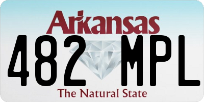 AR license plate 482MPL