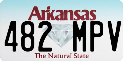 AR license plate 482MPV