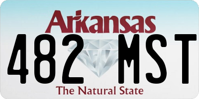 AR license plate 482MST