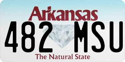 AR license plate 482MSU