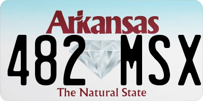 AR license plate 482MSX