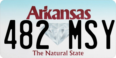 AR license plate 482MSY