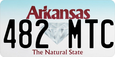 AR license plate 482MTC