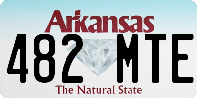 AR license plate 482MTE