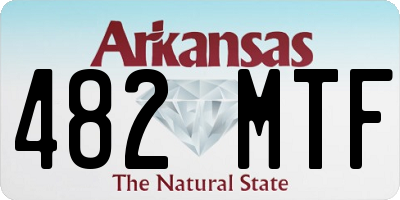 AR license plate 482MTF