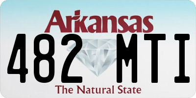 AR license plate 482MTI