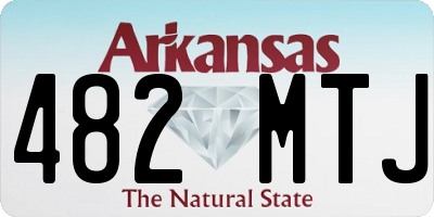 AR license plate 482MTJ