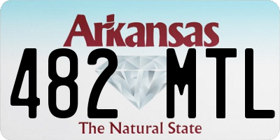 AR license plate 482MTL