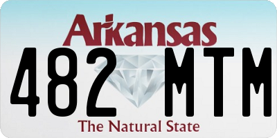 AR license plate 482MTM