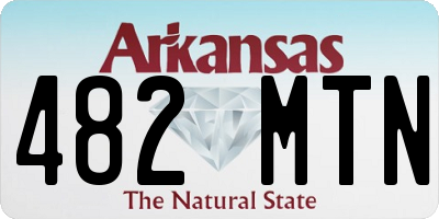 AR license plate 482MTN