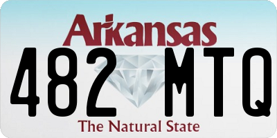 AR license plate 482MTQ