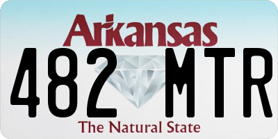 AR license plate 482MTR