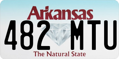 AR license plate 482MTU
