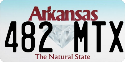 AR license plate 482MTX