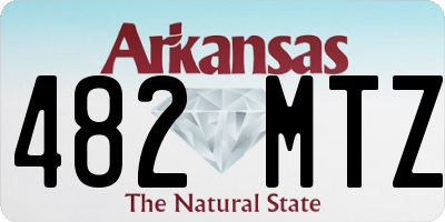 AR license plate 482MTZ
