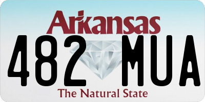 AR license plate 482MUA