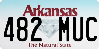AR license plate 482MUC