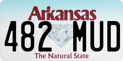 AR license plate 482MUD