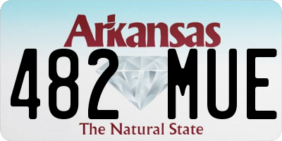 AR license plate 482MUE