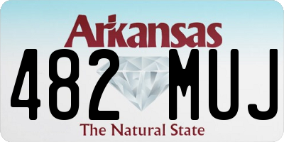 AR license plate 482MUJ