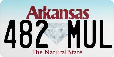 AR license plate 482MUL