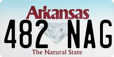 AR license plate 482NAG